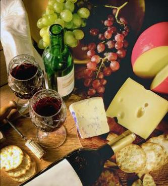 Kaas en wijn gaan uitstekend samen. 