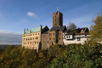 De Wartburg in Eisenach waar ook Maarten Luther verbleef