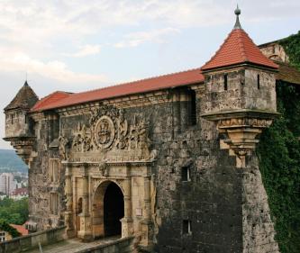 Het slot van Tübingen met zijn prachtige renaissance poort