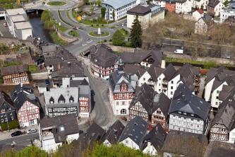 Fachwerkhäuser, Dillenburg, Ortskern, historisch, Lahntal
