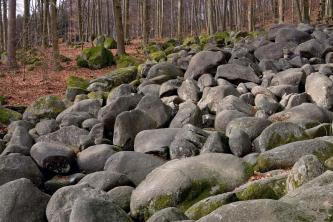 De rotsblokken bij Lautertal-Rechenbach