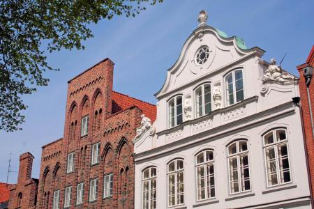 De Hanzestad Lubeck heeft veel bezienswaardigheden zoals het Buddenbroockhuis uit de roman van Thomas Mann