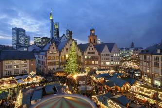 de kerstmarkt in Frankfurt am Main