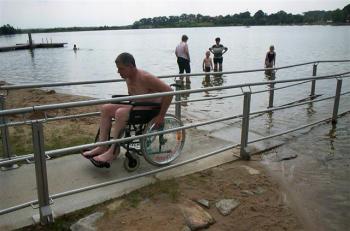 Het Frankische Merengebied (Fränkisches Seenland) biedt veel vakantiemogelijkheden voor mensen met een handicap. 