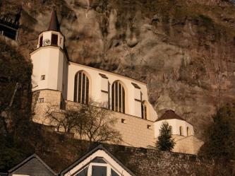 De kerk in de rots in Idar-Oberstein