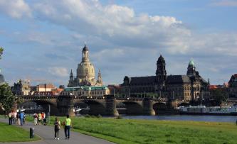 de oude binnenstad van Dresden